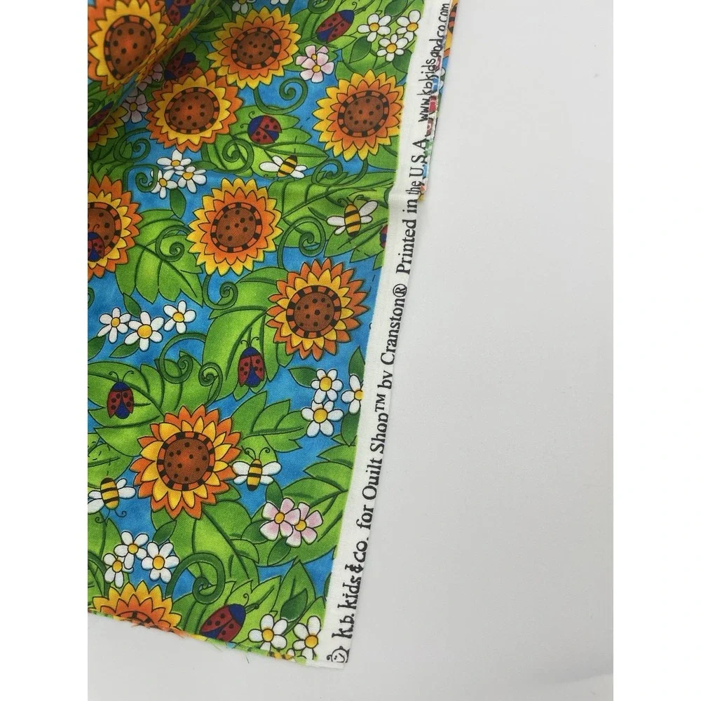 ⚜️Lot of 3 Half Yds Whimsical Nature Cotton‎ Quilt Craft Fabrics 1.5 yds Total